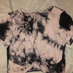 New Shein tie dye crop shirt